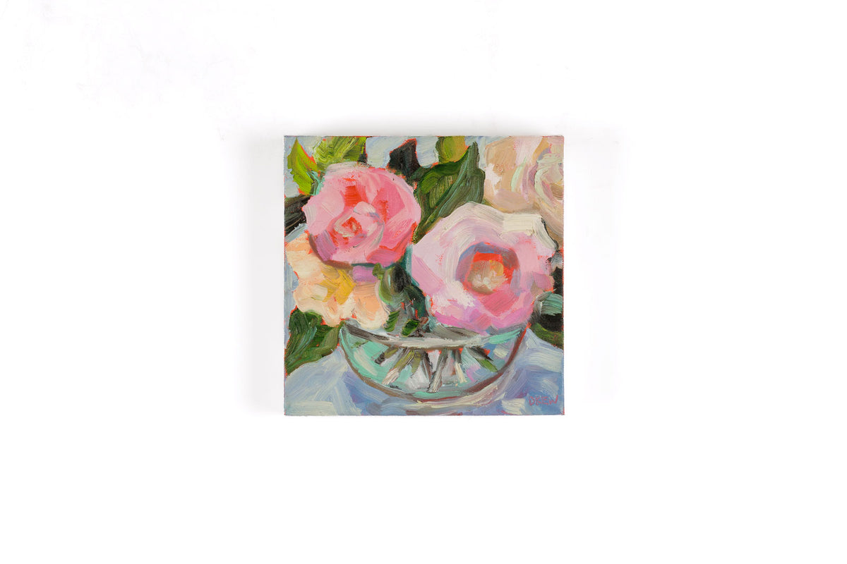 Vanessa Drew, "Fanciful," full view, oil on canvas, 10 x 10 in