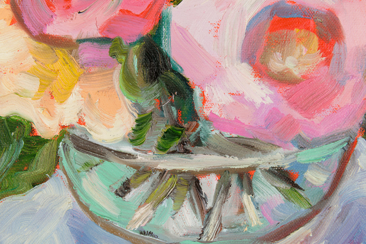 Vanessa Drew, "Fanciful," detail 1, oil on canvas