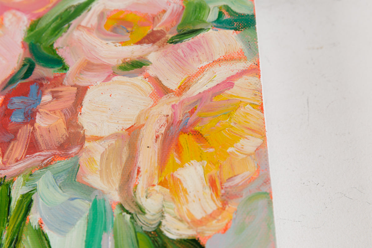 Vanessa Drew, "Blush," detail 2, oil on canvas
