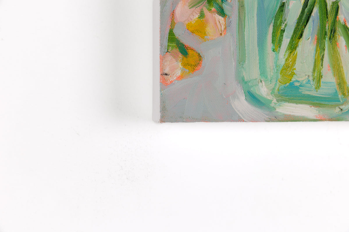 Vanessa Drew, "Blush," detail 3, oil on canvas