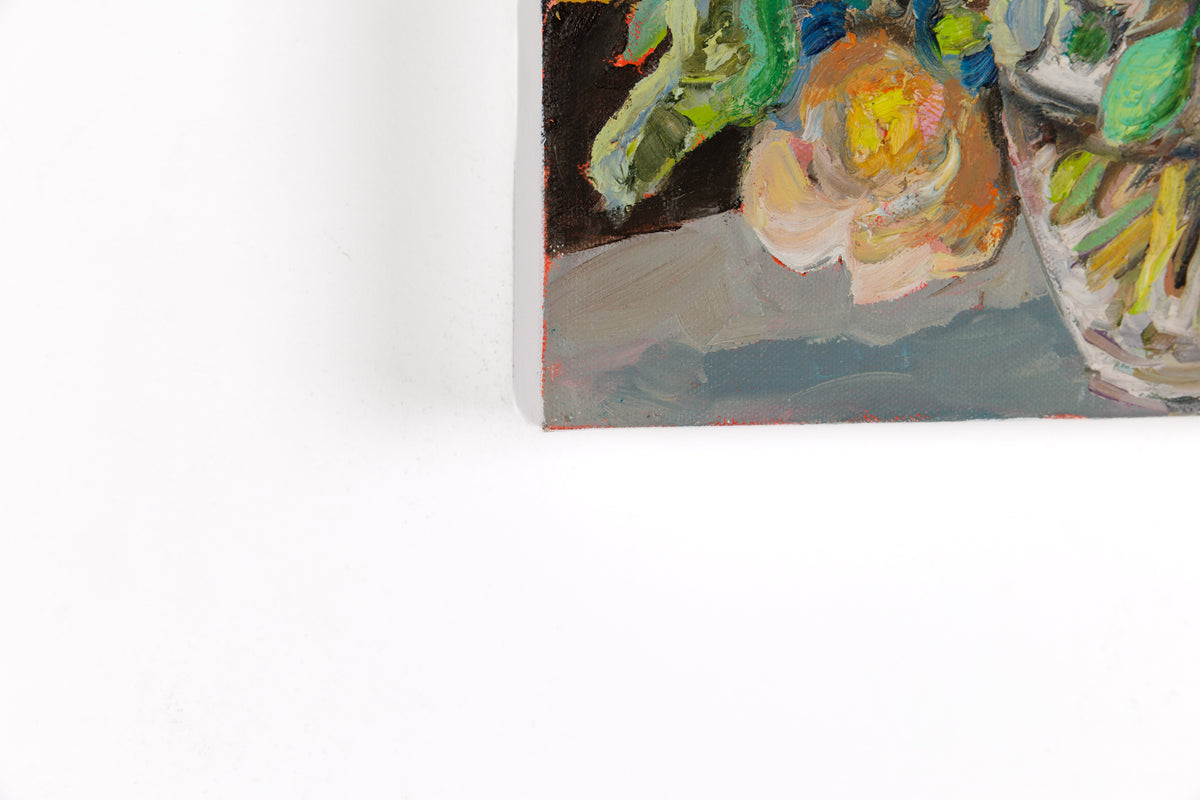 Vanessa Drew, "Moody," detail 3, oil on canvas