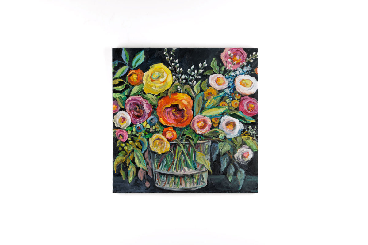 Vanessa Drew, "Distinction," full view, oil on canvas, 36 x 36 in
