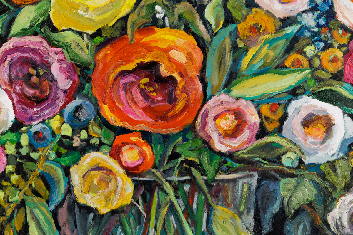 Vanessa Drew, "Distinction," detail 1, oil on canvas