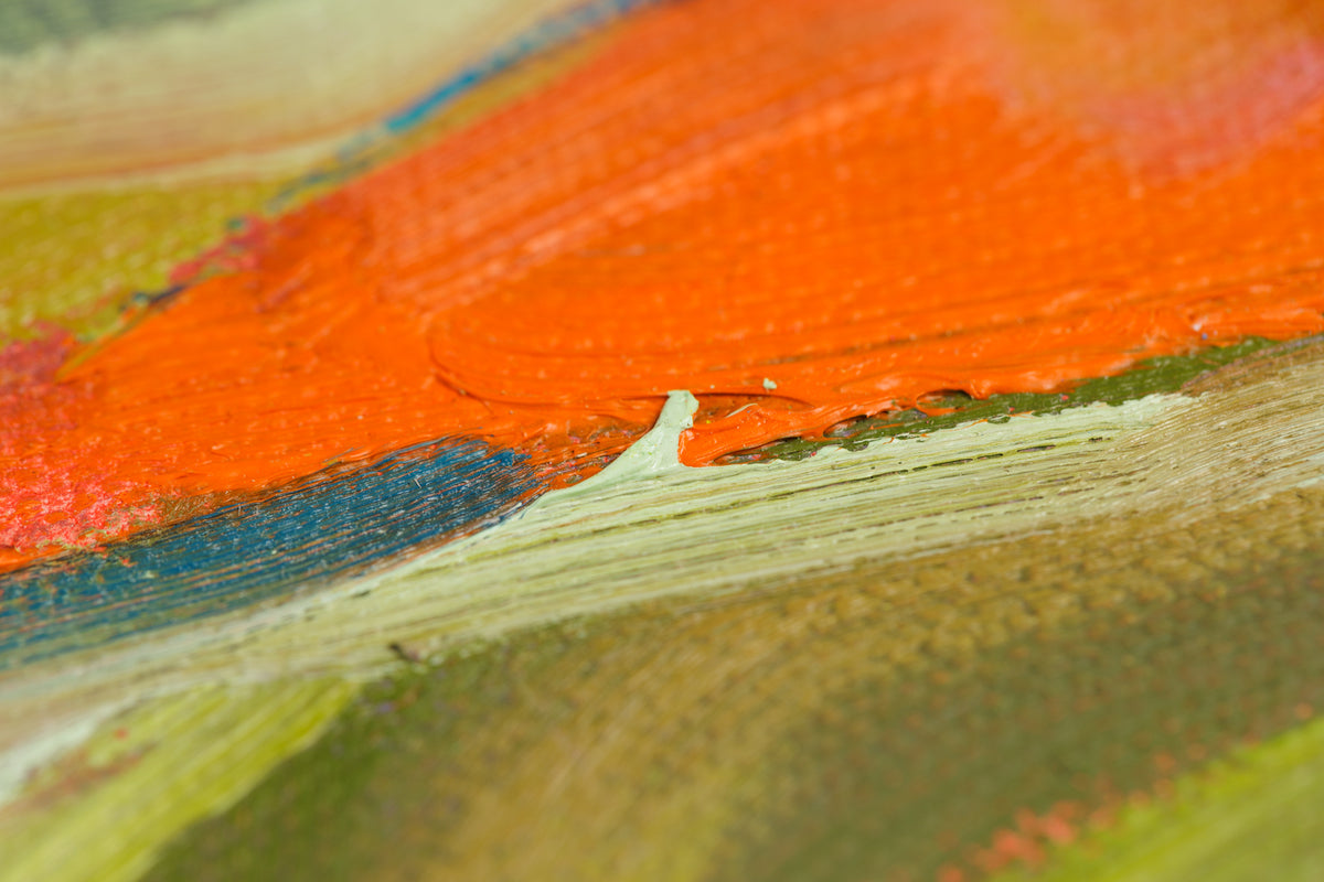 Vanessa Drew, "Making Arrangements," detail 6, oil on canvas