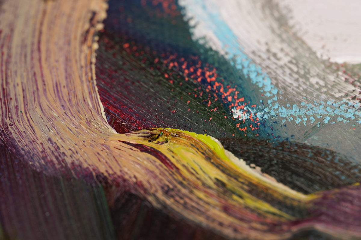 Vanessa Drew, "Making Arrangements," detail 5, oil on canvas