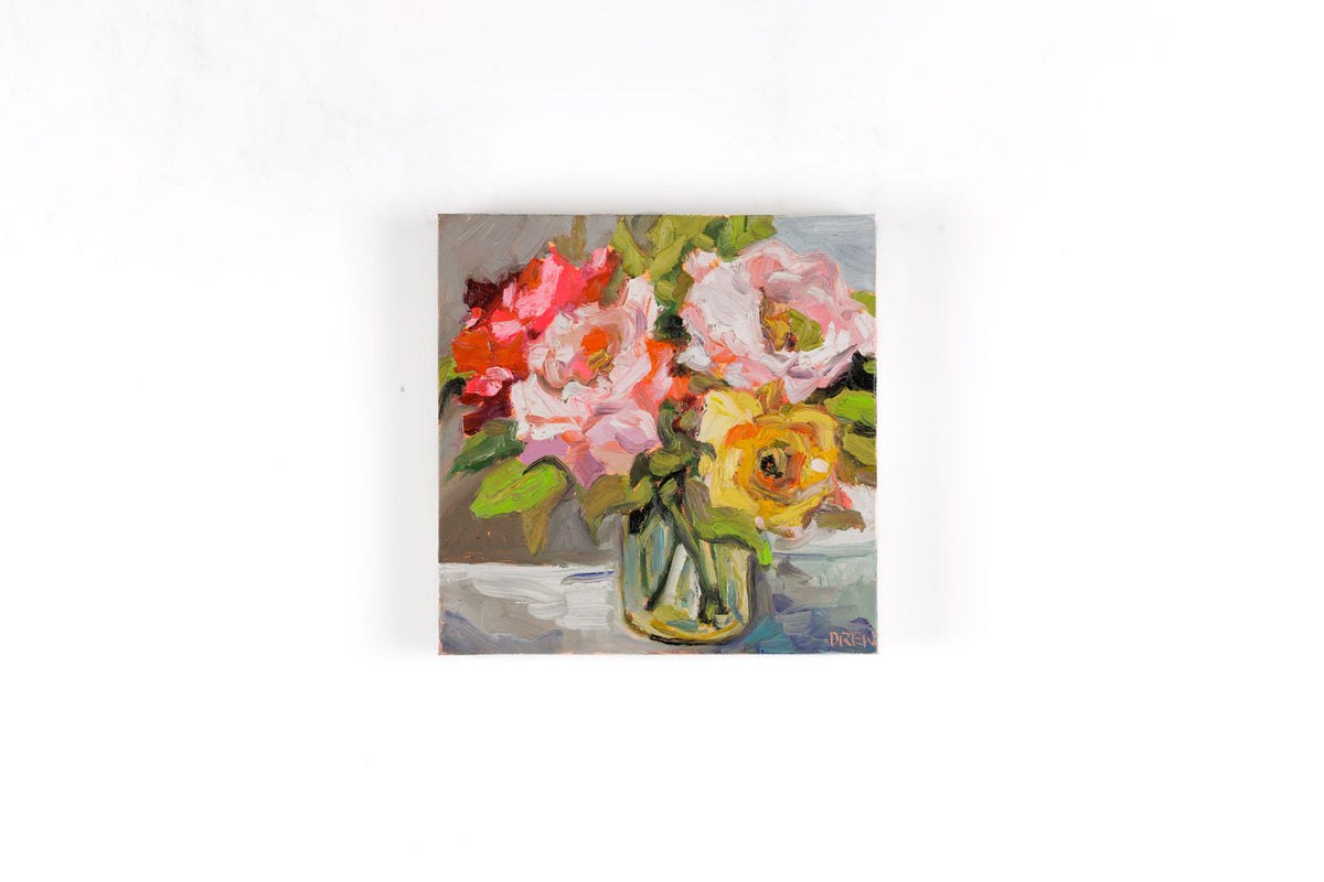 Vanessa Drew, "Honour," full view, oil on canvas, 12 x 12 in