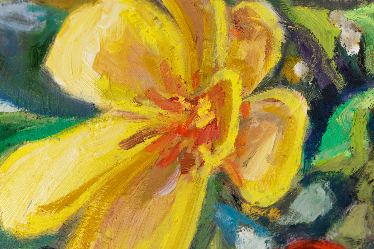 Vanessa Drew, "Do You Want To Know A Secret?," detail 2, oil on canvas
