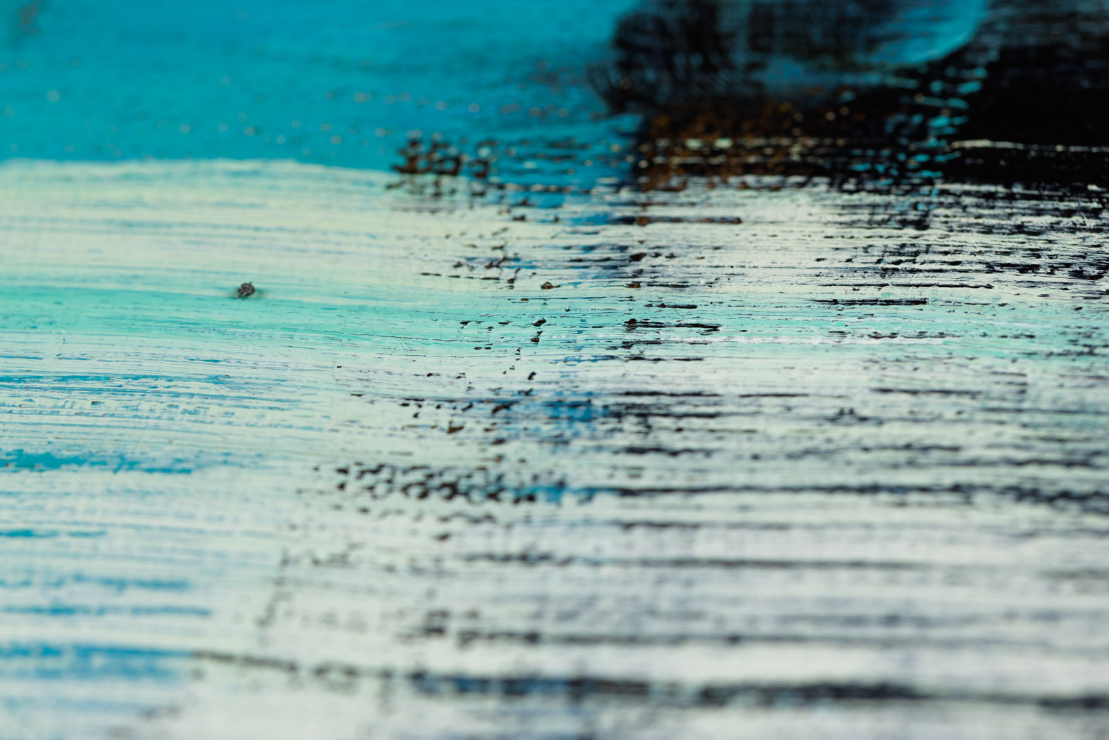 Vitaly Gunaza, "Connection," detail view, oil on canvas