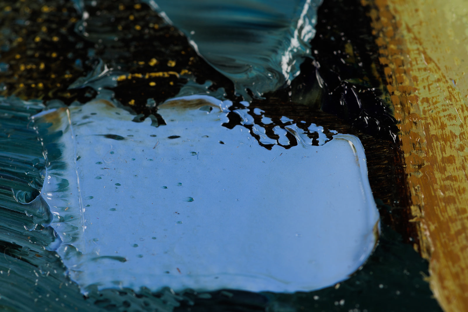 Vitaly Gunaza, "A Dream Within A Dream," detail view, oil on canvas