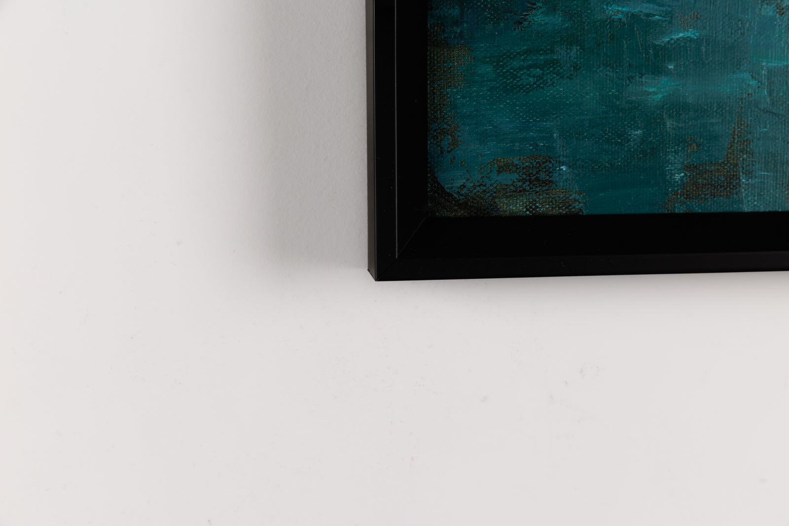 Vitaly Gunaza, "To Be Here," detail view, oil on mounted linen
