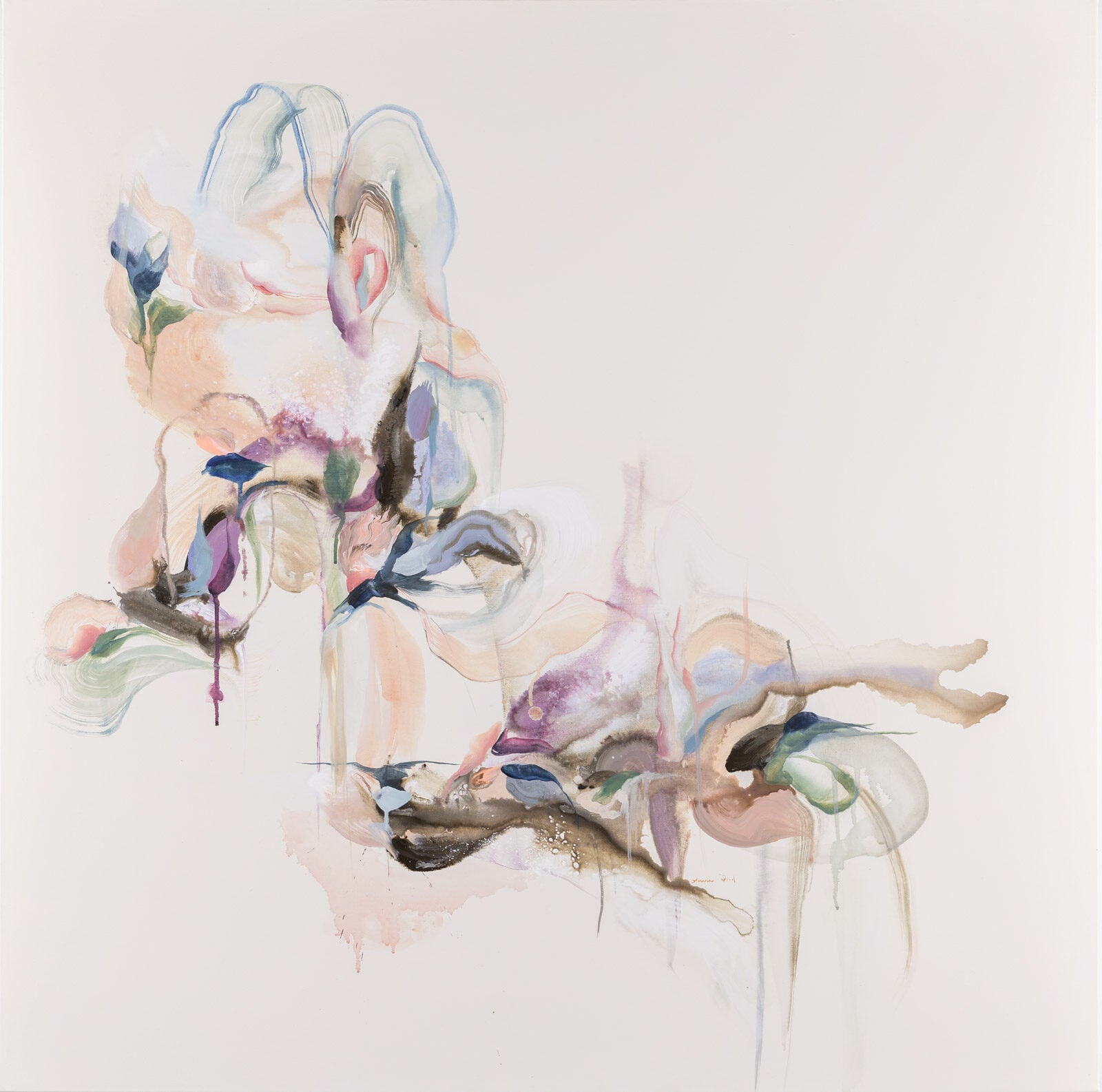 Abstracts “Grace II” by Laura Wood – mixed media on canvas.