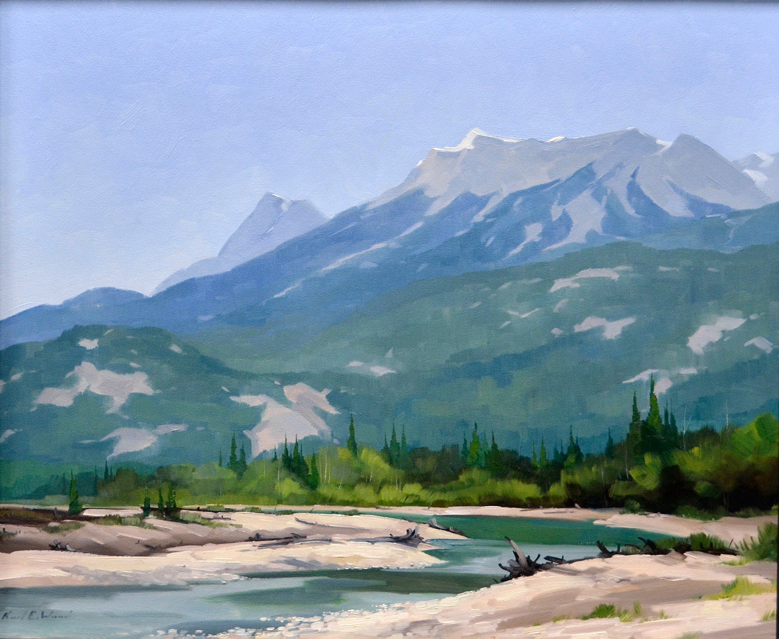 Landscape “Kettle River” by Karl E. Wood – oil on panel.