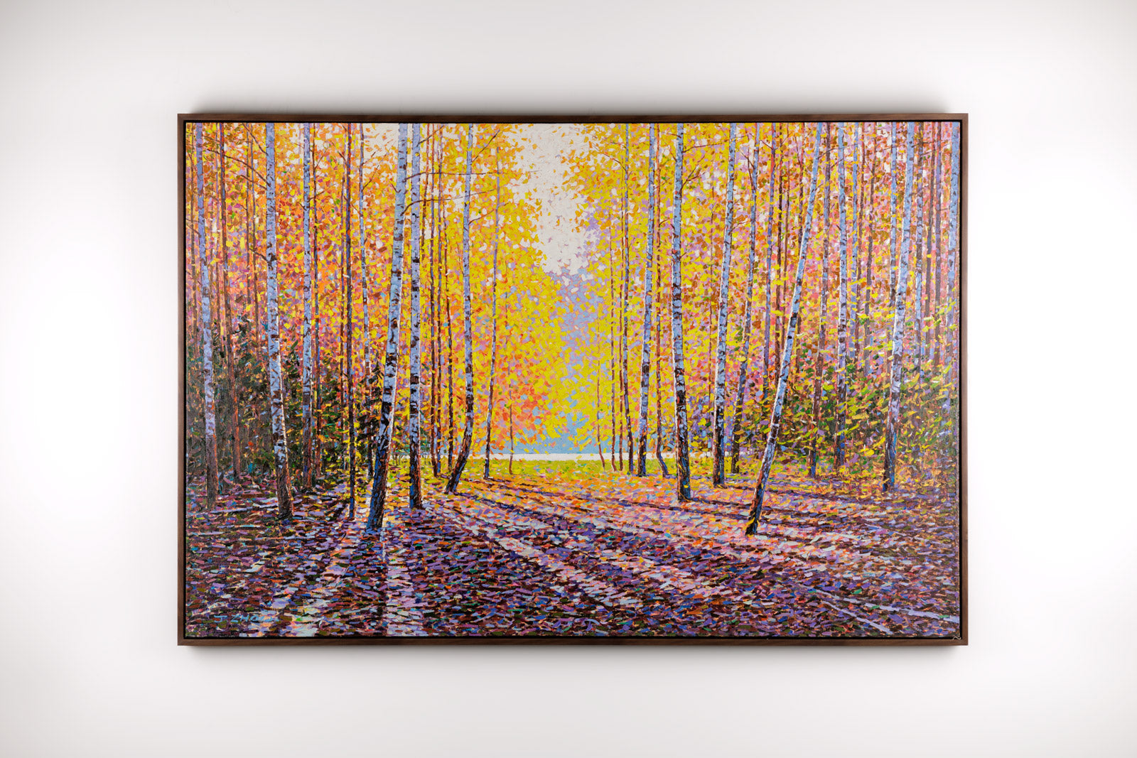 Early Autumn Forest by Jack Zhou - Oil on Canvas