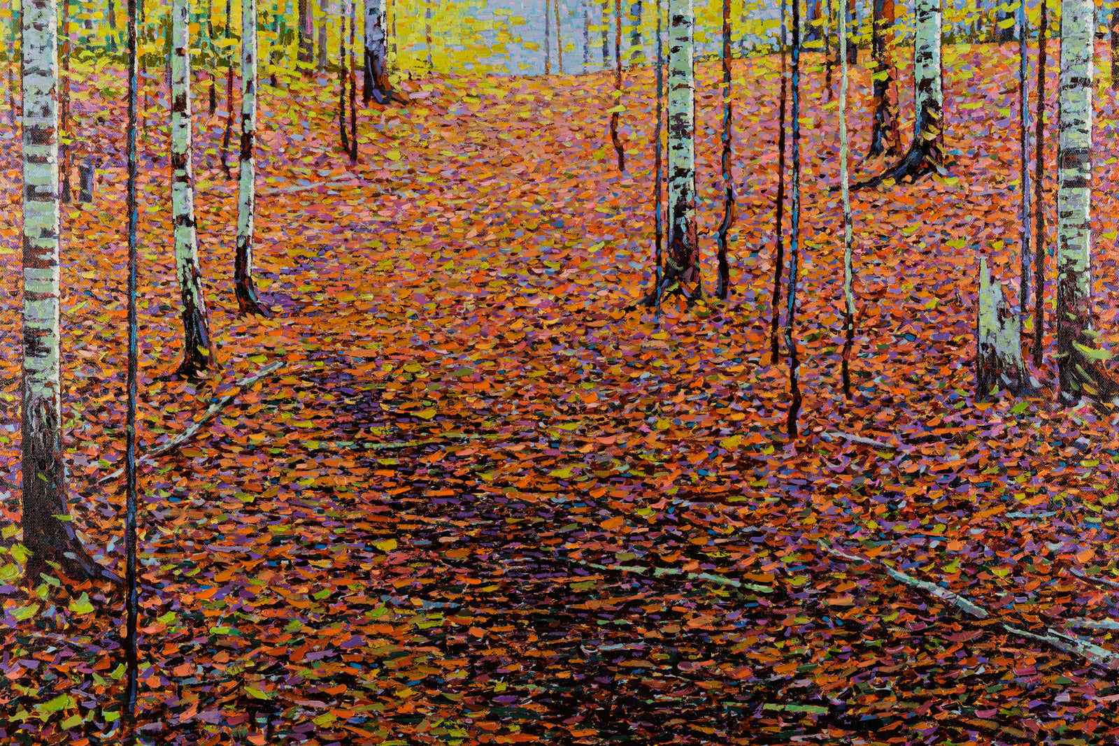 Echoes Of October by Jack Zhou - Oil on Canvas