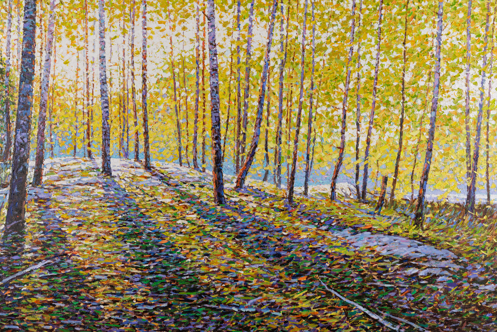 Early Spring Sunshine by Jack Zhou - Oil on Canvas