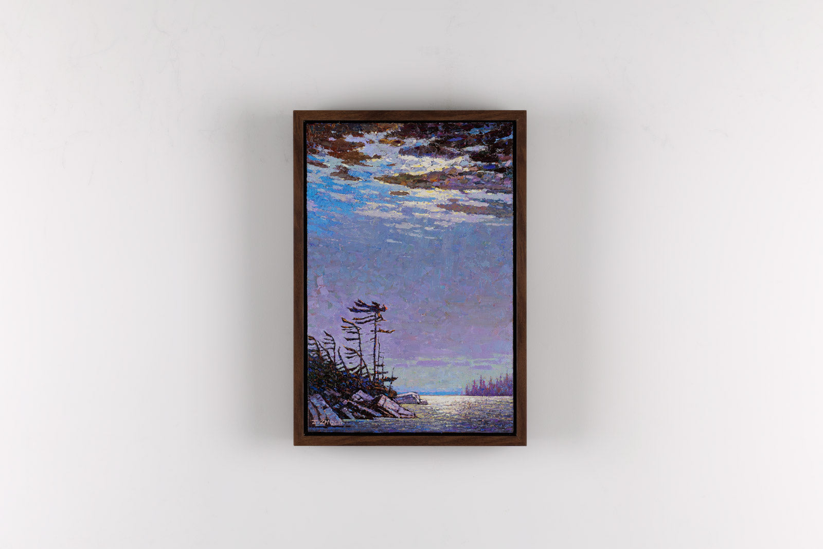 Moonlit Lake Shore