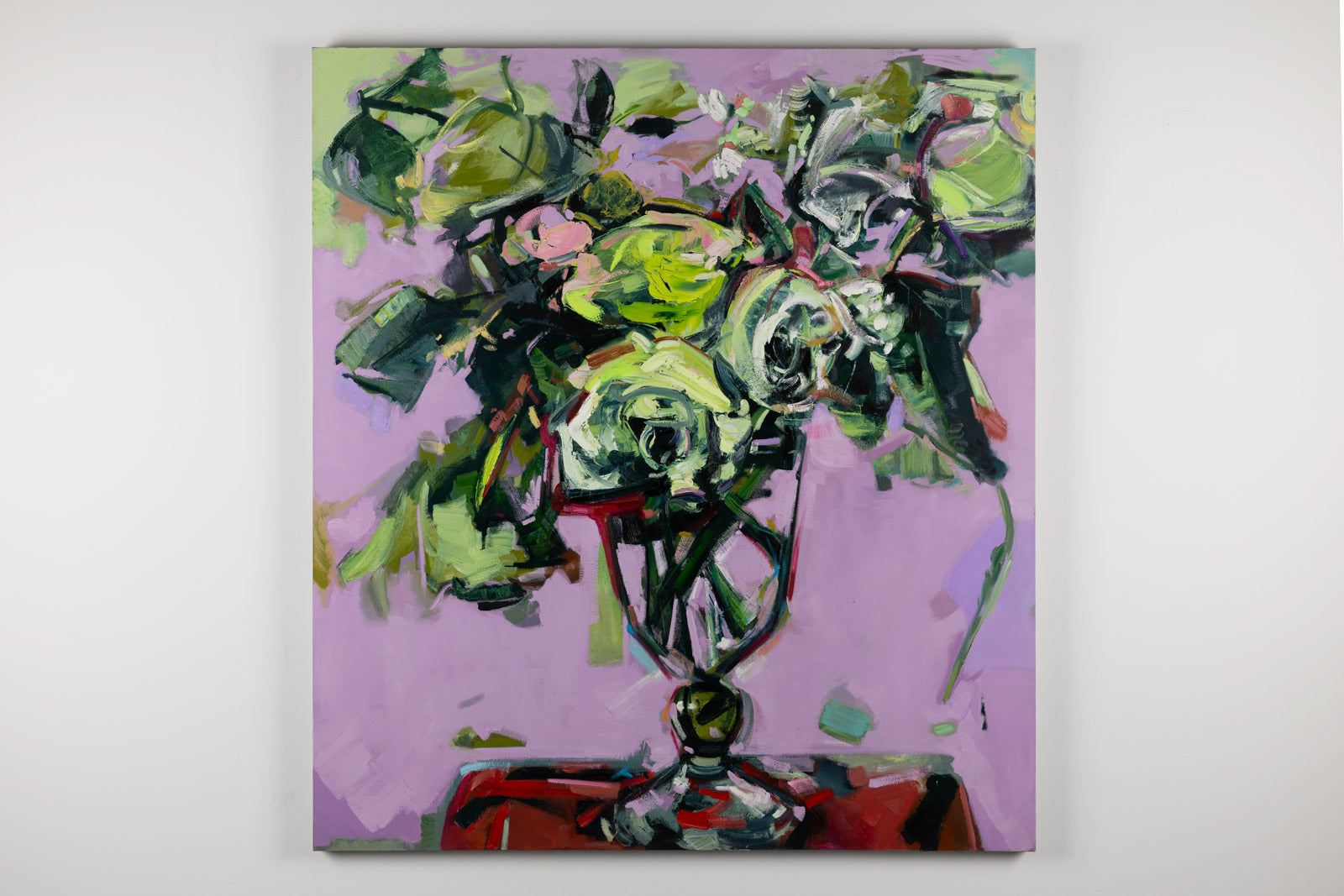 Still Life In Green & Mauve