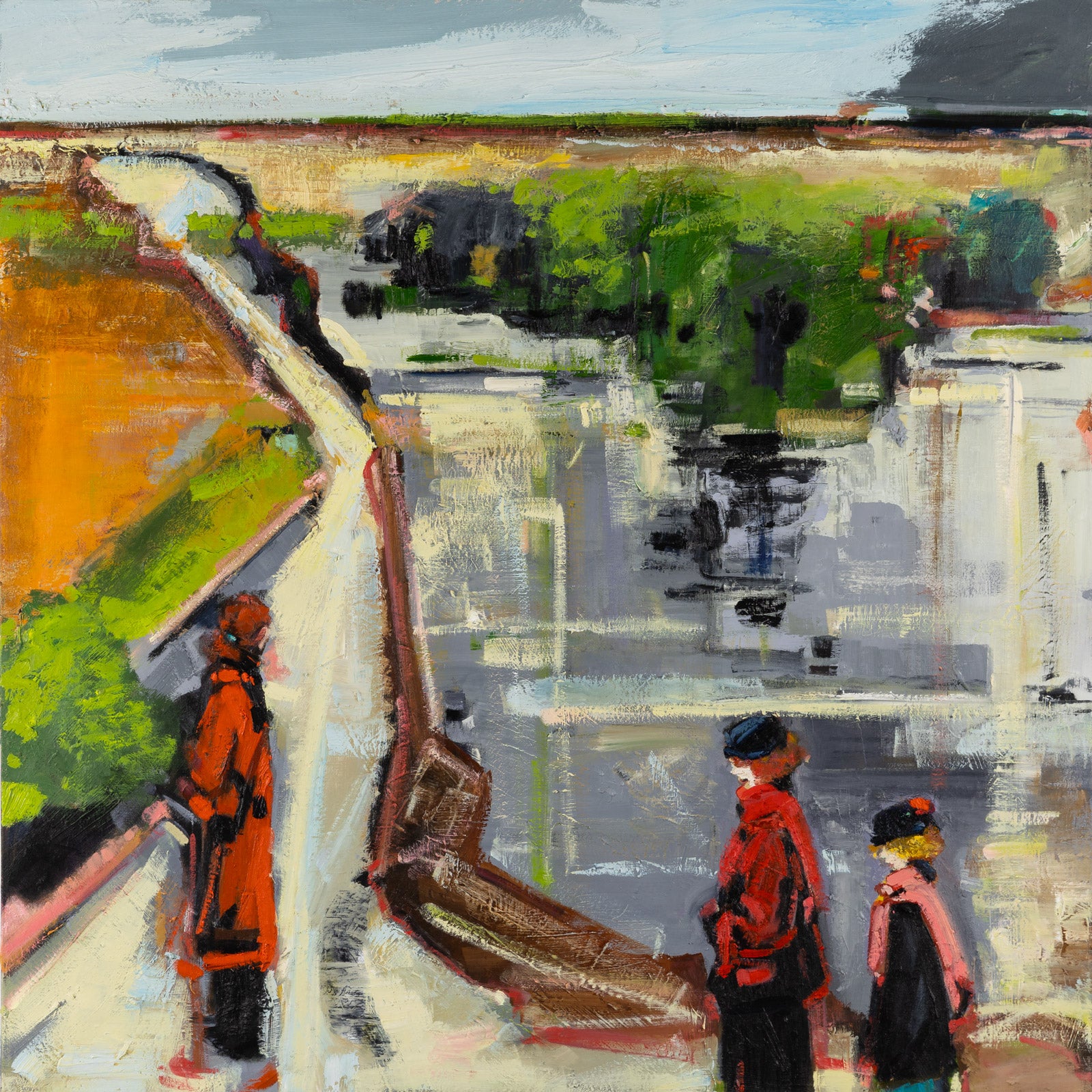 Figurative “Three” by Lorena Ziraldo – oil on canvas.