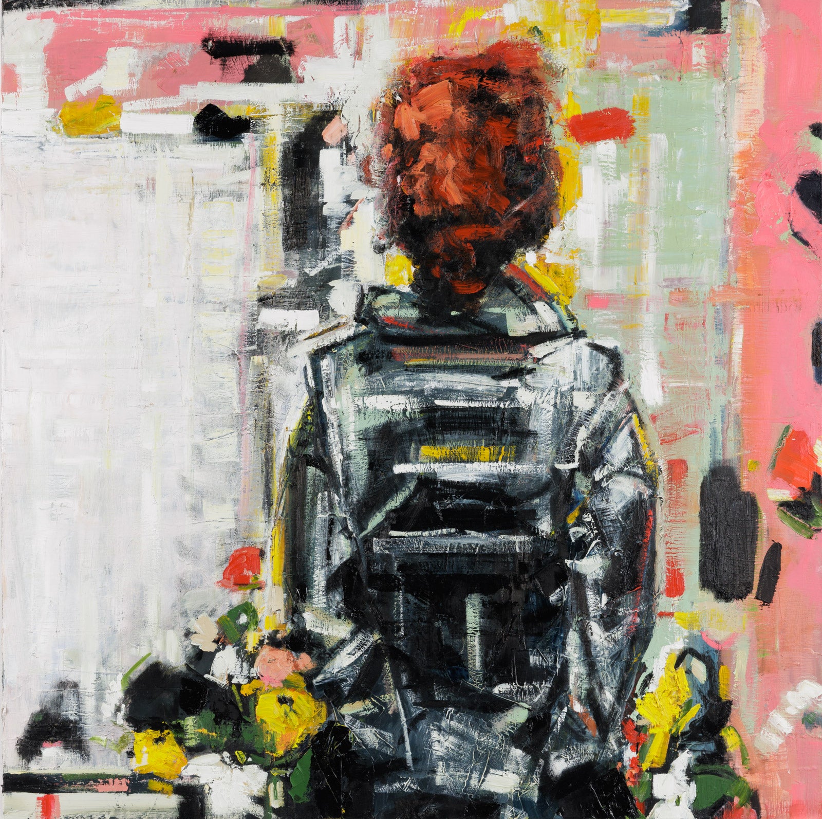 Figurative “Blush” by Lorena Ziraldo – oil on canvas.