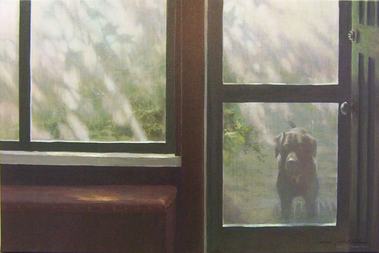 Animals “Screened Porch” by Robert Bateman – offset lithograph.