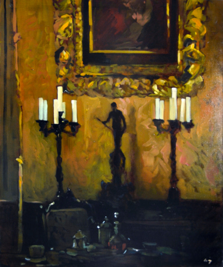 Interiors “Chateau Interior, Loire Valley” by Philip Craig – oil on canvas.