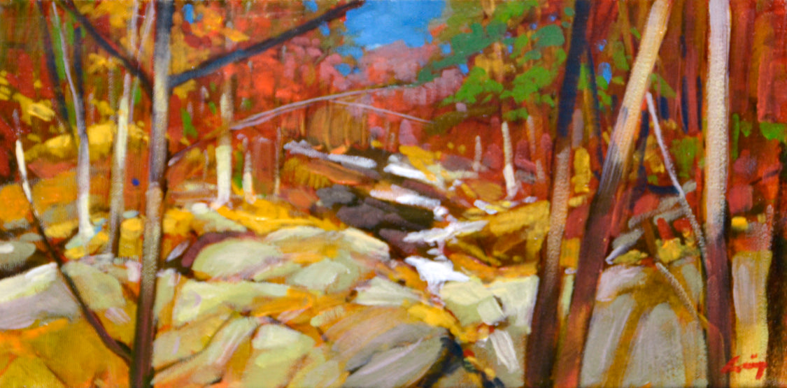 Landscape “Luskville Falls” by Philip Craig – oil on canvas.