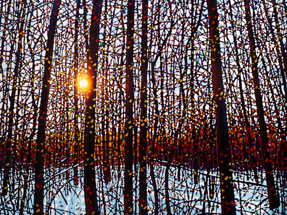 Landscape “Early Morning Late Afternoon Light SPO” by Tim Packer – giclee on canvas.