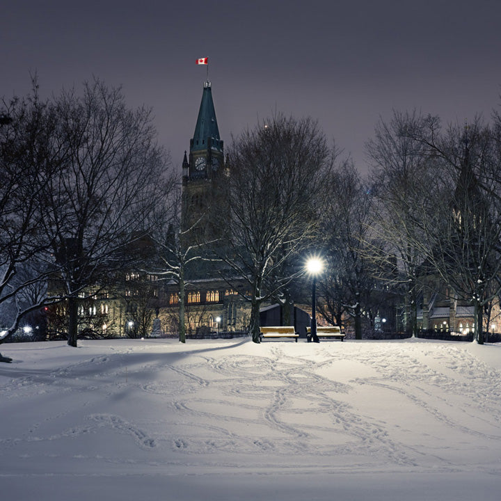 Ottawa “Footprints In The Snow” by Ottawa – giclee on paper.