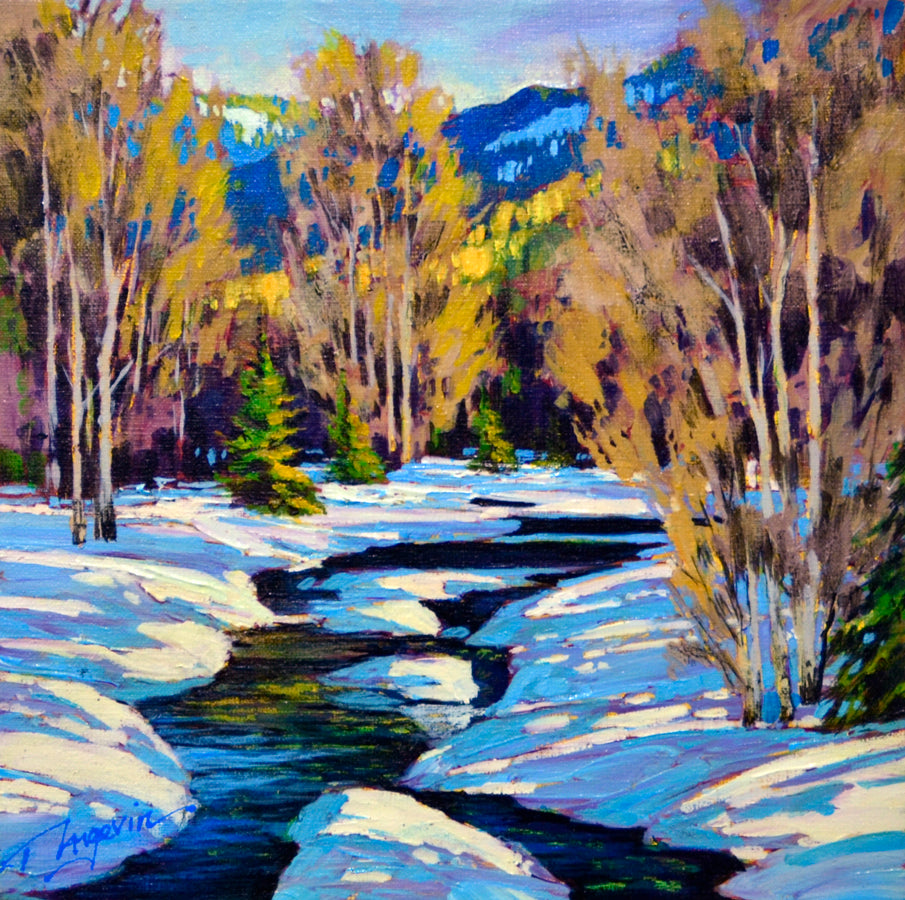 Landscape “Still No One Around” by David Langevin – acrylic on canvas.