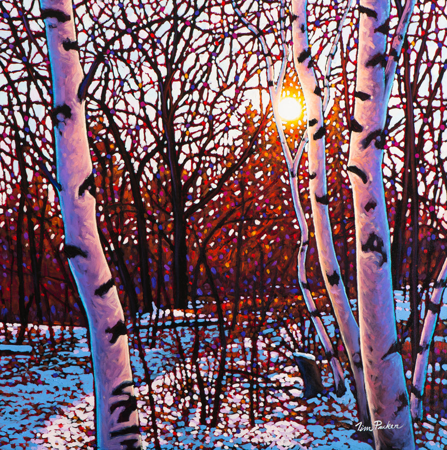 Landscape “A Light Dusting SPO” by Tim Packer – giclee on canvas.