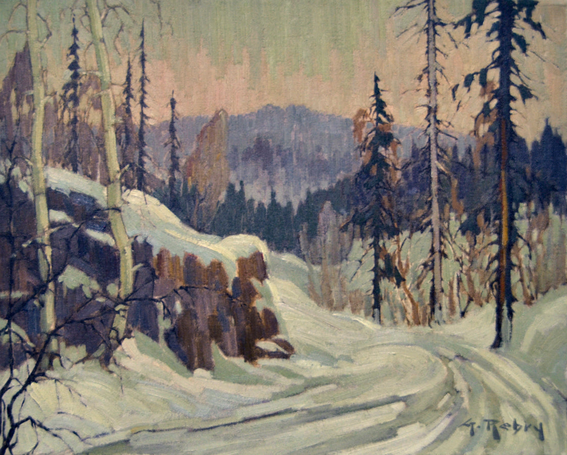 Landscape “Untitled Winter 1982” by Gaston Rebry – oil on canvas.