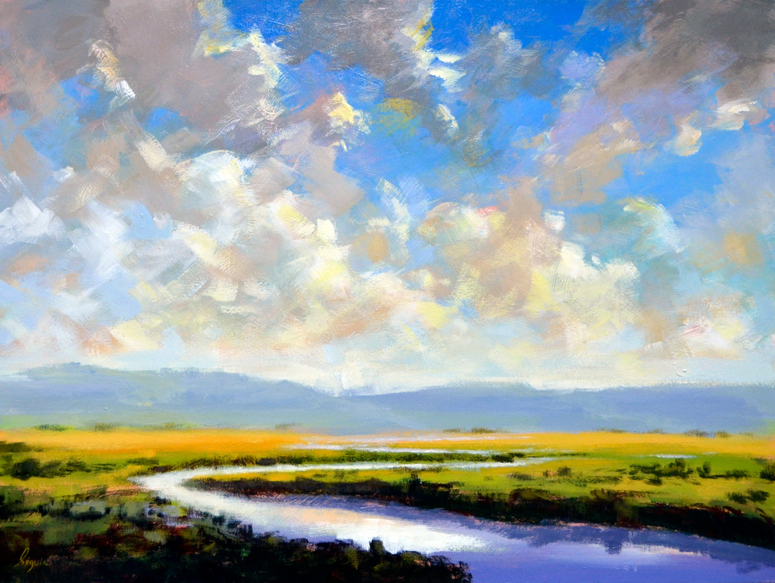 Landscape “Down The River Giclee” by Robert Seguin – giclee on canvas.