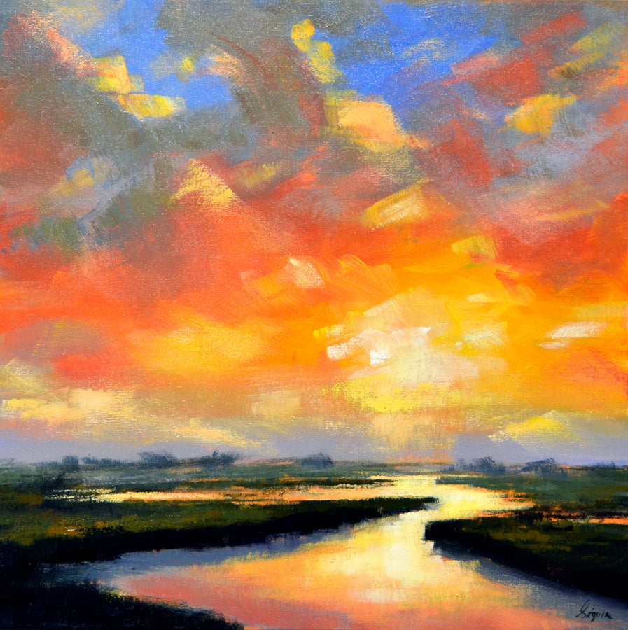 Landscape “Sunset Reflection II Giclee” by Robert Seguin – giclee on canvas.